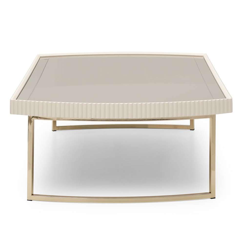 AICO by Michael Amini - Lisbon Cocktail Table - Silken Matte Cream - LFR-LSBN201-140 veiw 4