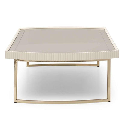 AICO by Michael Amini - Lisbon Cocktail Table - Silken Matte Cream - LFR-LSBN201-140 veiw 4