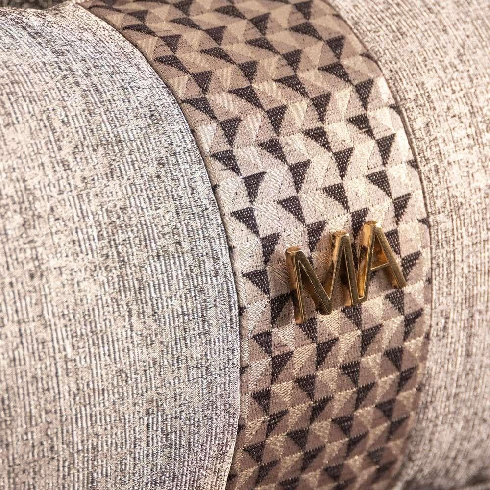 AICO by Michael Amini - Lisbon Loveseat - Onyx/Gold - LFR-LSBN825-ONX-806 veiw 5