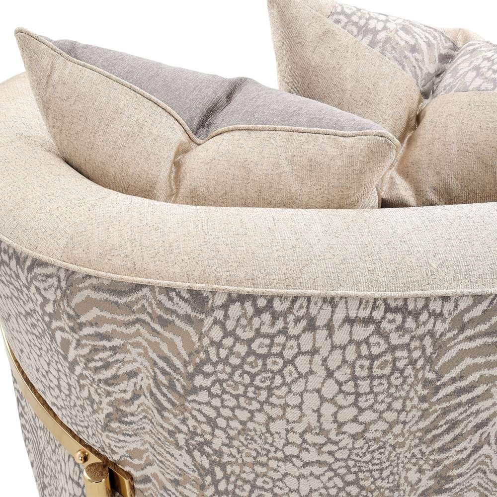 AICO by Michael Amini - Lisbon Loveseat - Opal/Gold - LFR-LSBN825-OPL-806 veiw 3