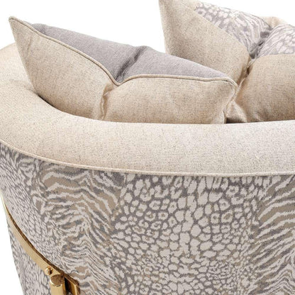 AICO by Michael Amini - Lisbon Loveseat - Opal/Gold - LFR-LSBN825-OPL-806 veiw 3