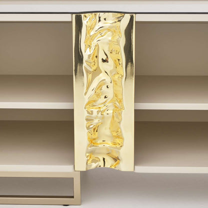 AICO by Michael Amini - Lisbon Media Cabinet - Silken Matte Cream - LFR-LSBN081-140 veiw 6