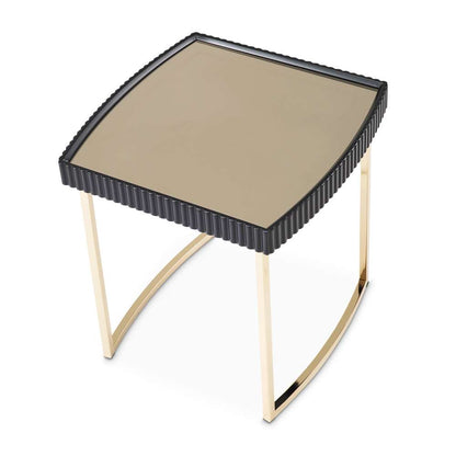 AICO by Michael Amini - Lisbon Side Table - Silken Matte Black - LFR-LSBN202-826 veiw 5