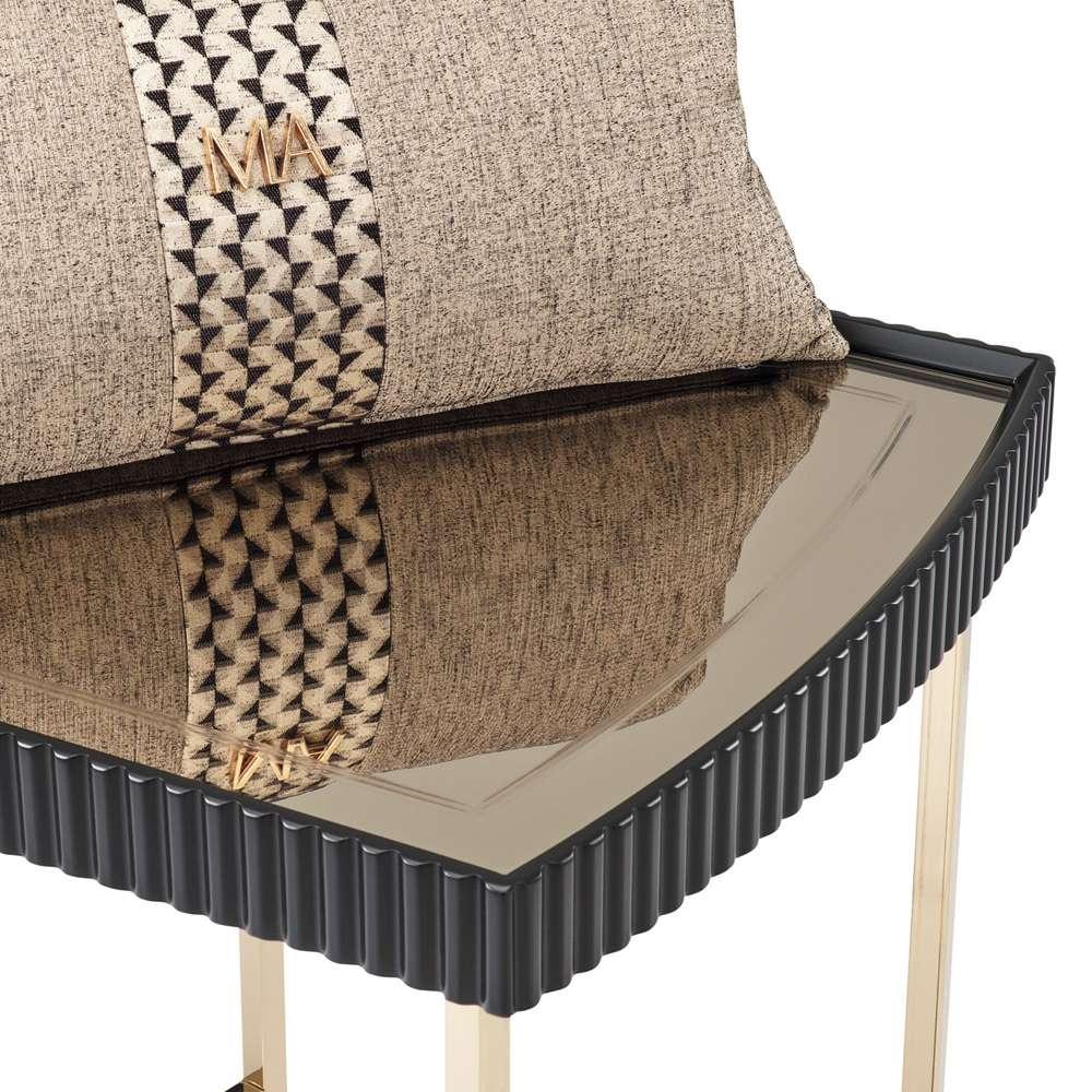 AICO by Michael Amini - Lisbon Side Table - Silken Matte Black - LFR-LSBN202-826 veiw 7