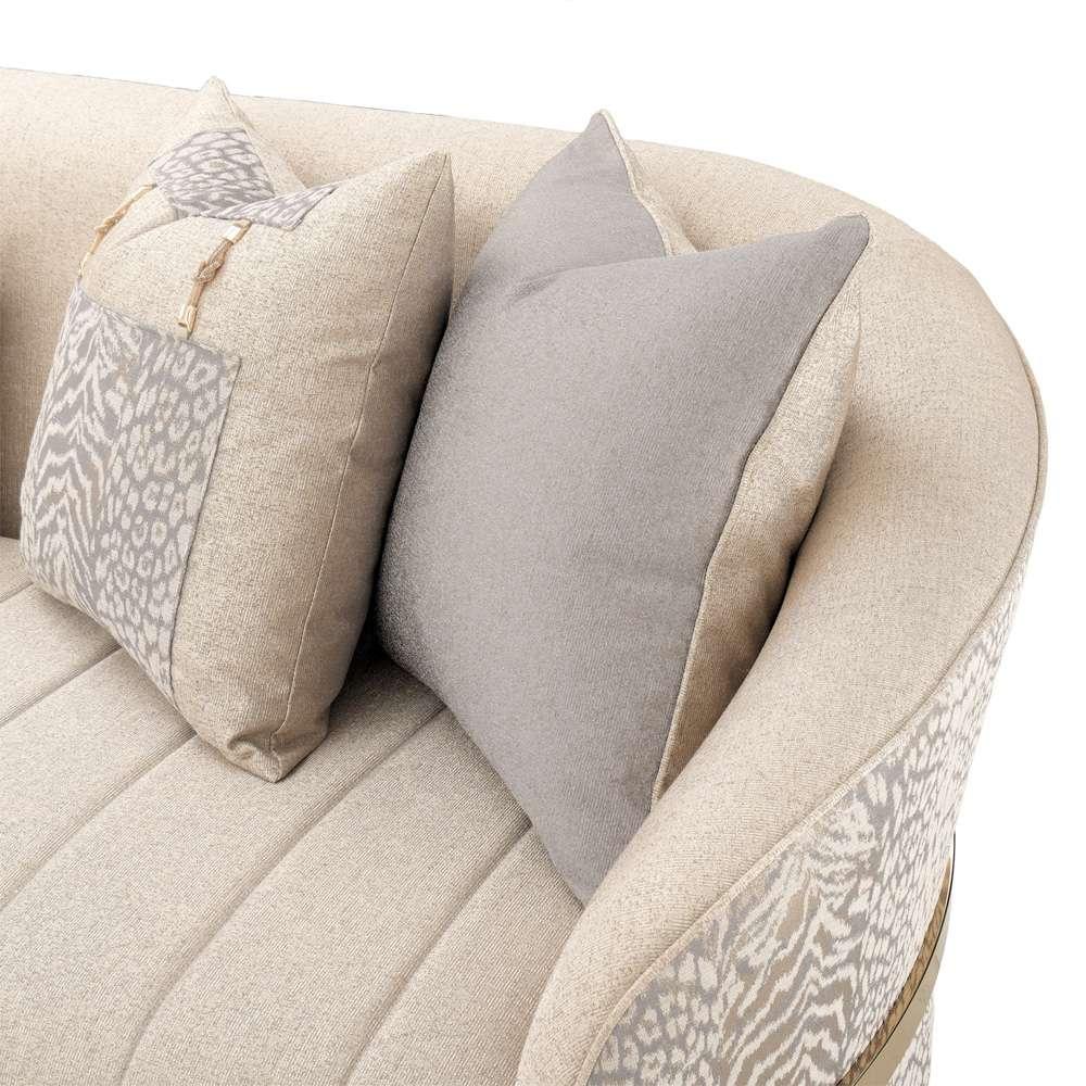 AICO by Michael Amini - Lisbon Sofa - Opal/Gold - LFR-LSBN815-OPL-806 veiw 5