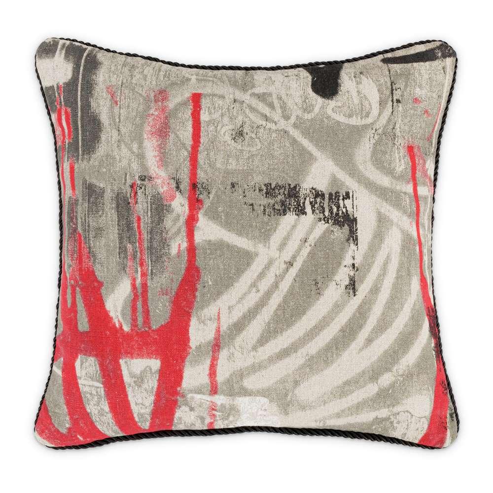 AICO by Michael Amini - Uptown Downtown Bronx 19in Square Throw Pillow - Firefly - BCS-DP19-BRONX-FFY veiw 1