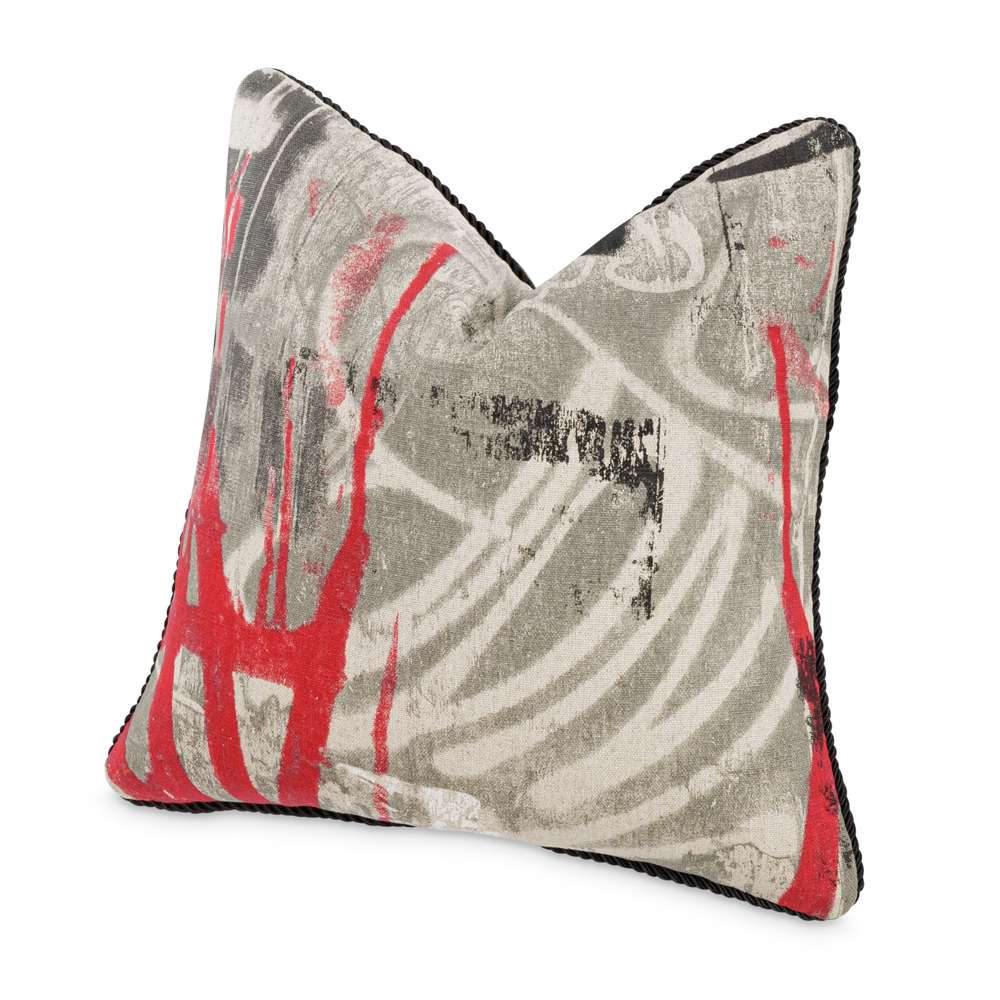 AICO by Michael Amini - Uptown Downtown Bronx 19in Square Throw Pillow - Firefly - BCS-DP19-BRONX-FFY veiw 2