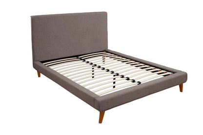 Alpine Furniture - Britney California King Upholstered Platform Bed, Dark Grey - 1296CK veiw 3