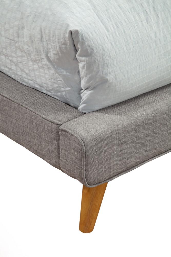 Alpine Furniture - Britney Standard King Upholstered Platform Bed, Dark Grey - 1296EK veiw 5