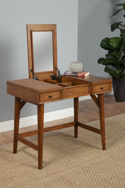 Alpine Furniture - Flynn Bedroom Vanity, Acorn - 966-19 view 3