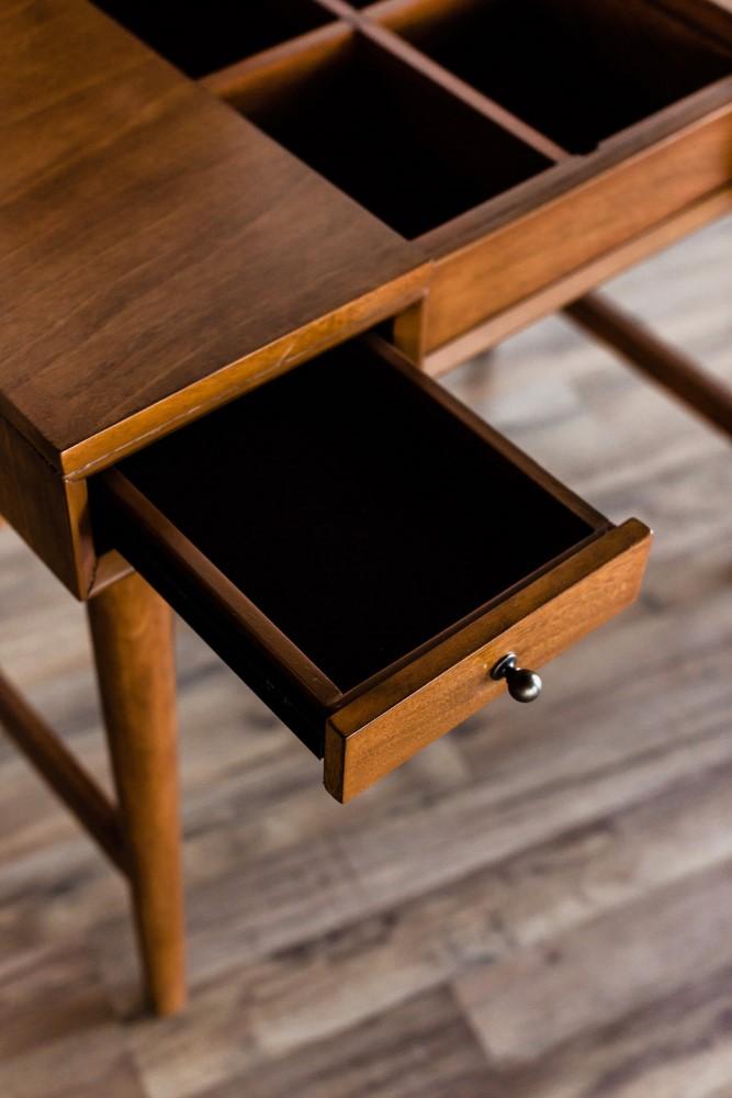 Alpine Furniture - Flynn Bedroom Vanity, Acorn - 966-19 view 5