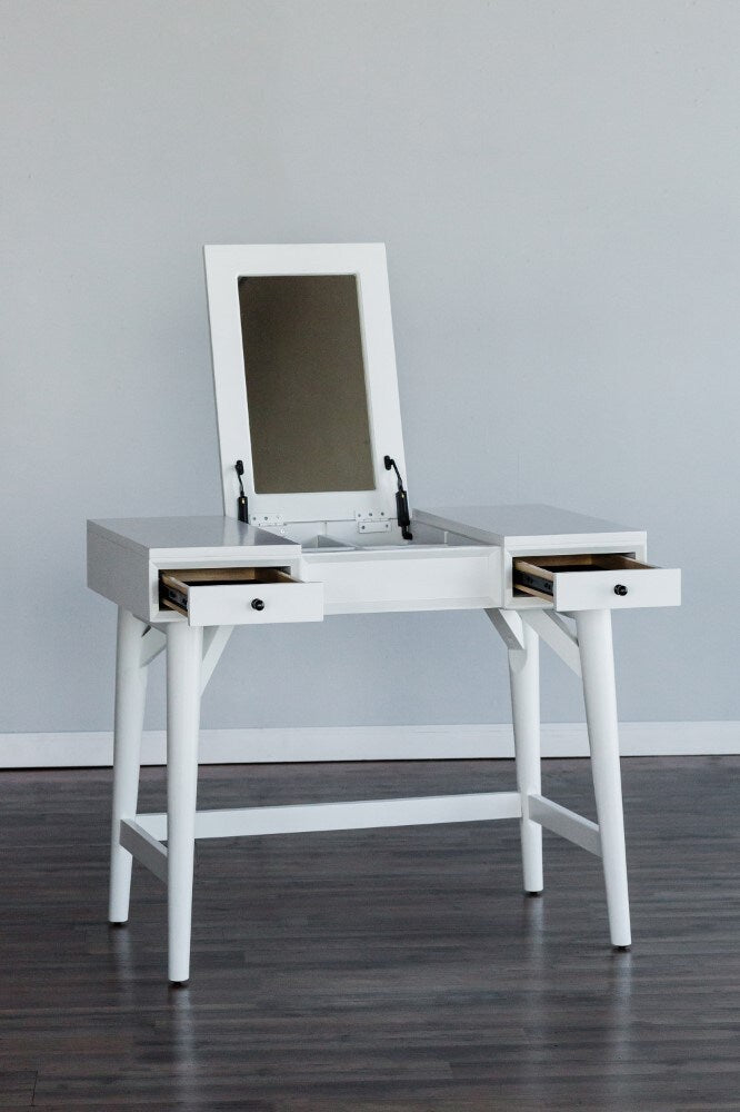 Alpine Furniture - Flynn Bedroom Vanity, White - 966-W-19 veiw 2