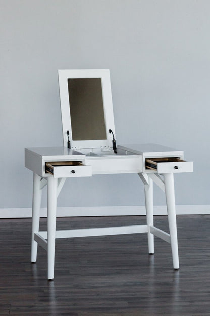 Alpine Furniture - Flynn Bedroom Vanity, White - 966-W-19 veiw 2