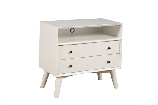 Alpine Furniture - Flynn Large Nightstand, White - 966-W-22 veiw 1