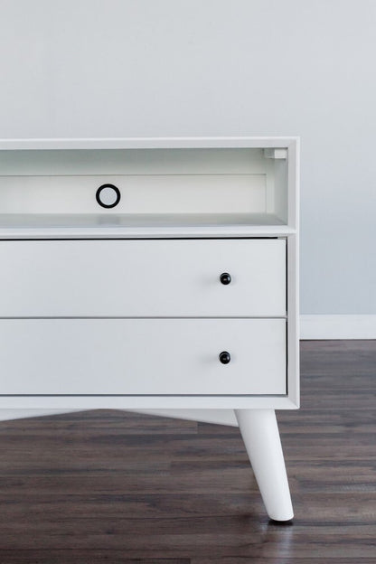 Alpine Furniture - Flynn Large Nightstand, White - 966-W-22 veiw 5