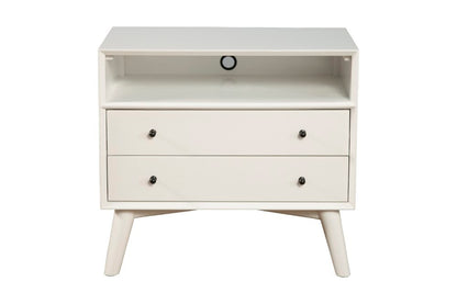 Alpine Furniture - Flynn Large Nightstand, White - 966-W-22 veiw 7