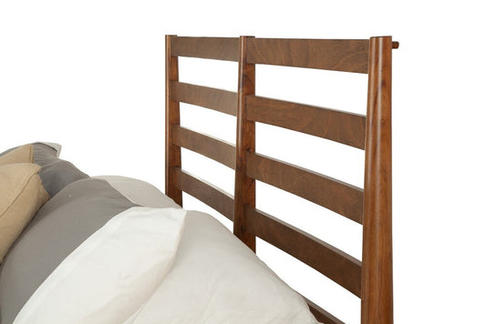 Alpine Furniture - Flynn Retro Full Bed w/Slat Back Headboard, Acorn - 1066-28F veiw 2
