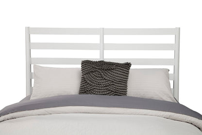 Alpine Furniture - Flynn Retro Standard King Bed w/Slat Back Headboard, White - 1066-W-27EK veiw 7
