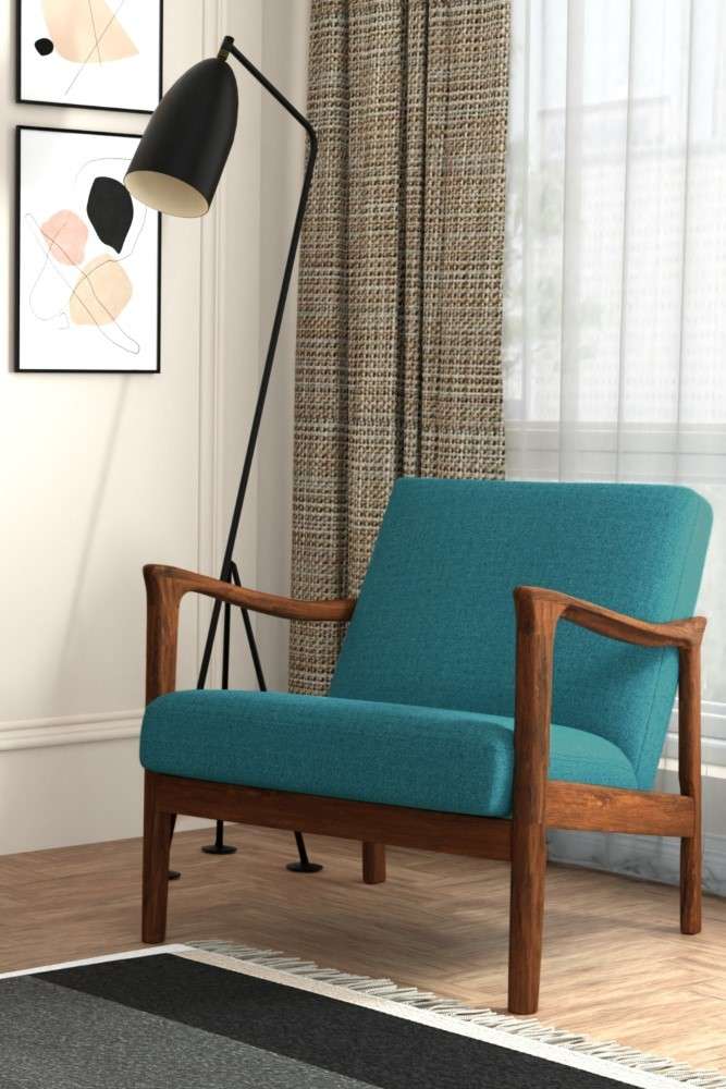 Alpine Furniture - Zephyr Lounge Chair, Turquoise - RT641A-TUR veiw 1