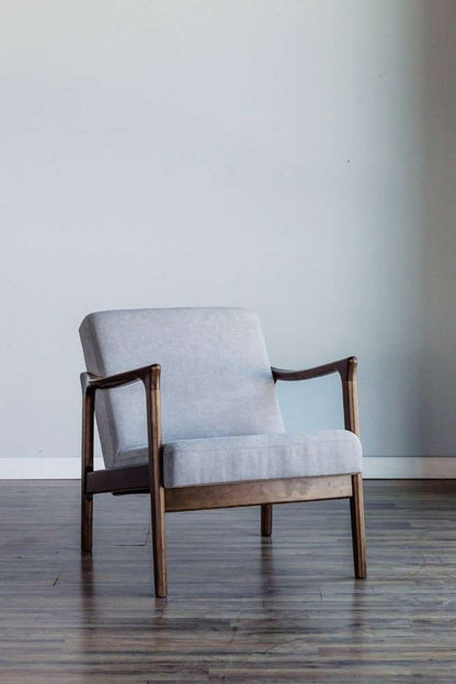 Alpine Furniture - Zephyr Lounge Chair, Light Grey - RT641A veiw 1