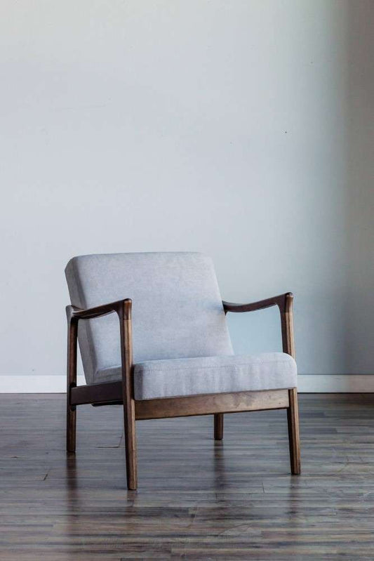 Alpine Furniture - Zephyr Lounge Chair, Light Grey - RT641A veiw 1