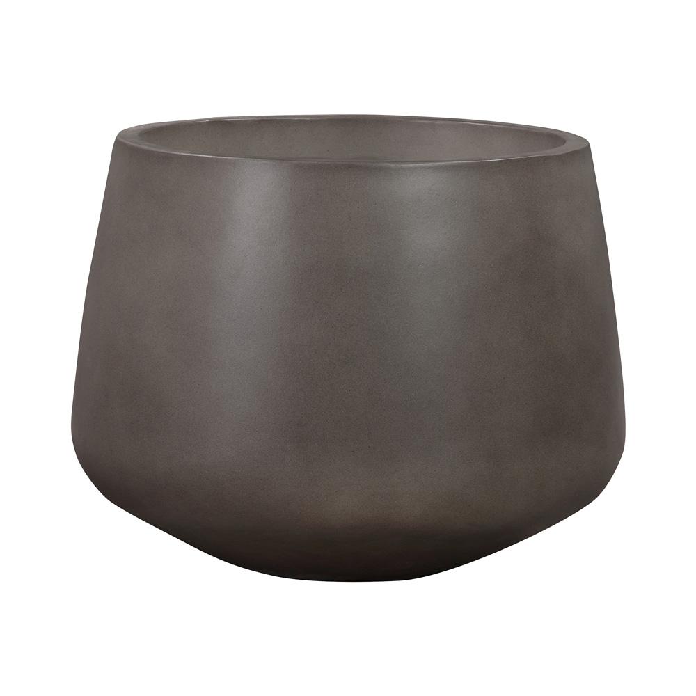Armen Living - Amethyst Medium Round Lightweight Concrete Indoor or Outdoor Planter in grey - LCAWSMPLGR veiw 1