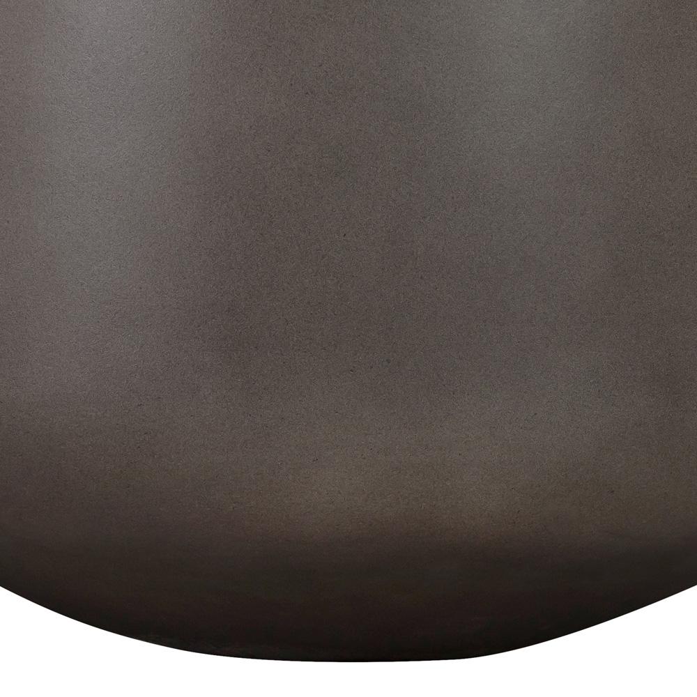 Armen Living - Amethyst Medium Round Lightweight Concrete Indoor or Outdoor Planter in grey - LCAWSMPLGR veiw 3