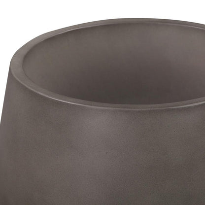 Armen Living - Amethyst Medium Round Lightweight Concrete Indoor or Outdoor Planter in grey - LCAWSMPLGR veiw 4