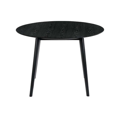 Armen Living - Arcadia 42in Round Dining Table in Black Wood - LCARDIBL42 veiw 2