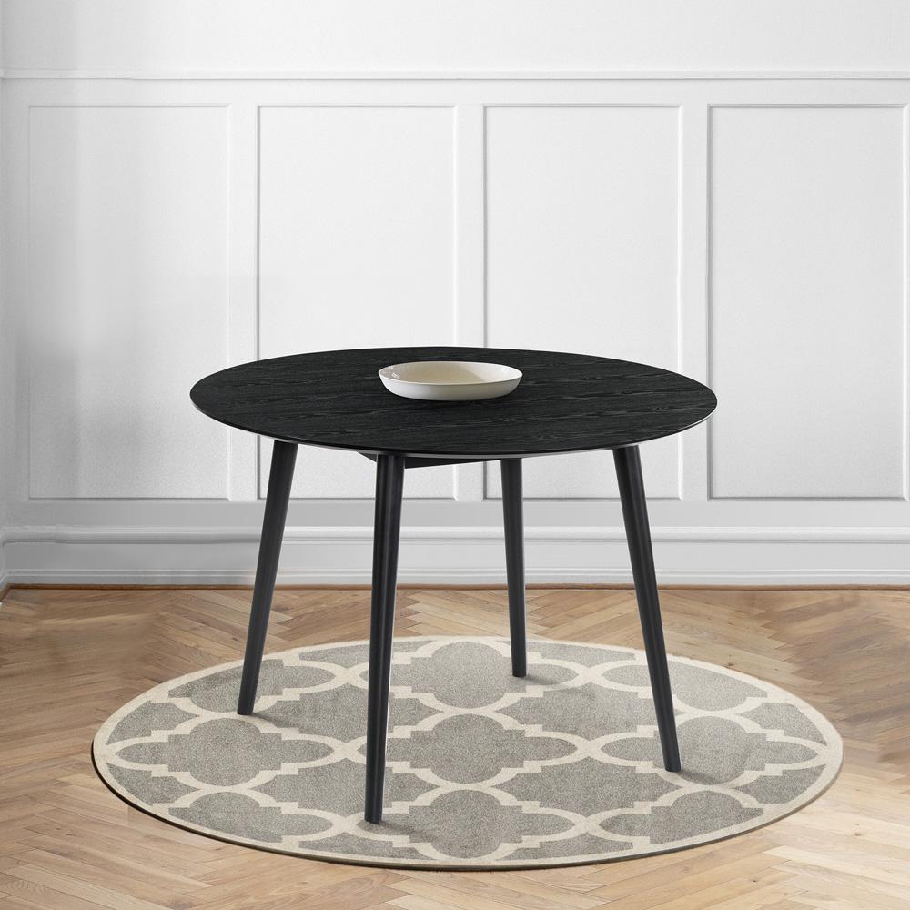 Armen Living - Arcadia 42in Round Dining Table in Black Wood - LCARDIBL42 veiw 6