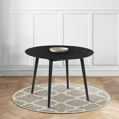 Armen Living - Arcadia 42in Round Dining Table in Black Wood - LCARDIBL42 veiw 6