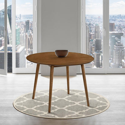 Armen Living - Arcadia 42in Round Dining Table in Walnut Wood - LCARDIWA42 veiw 6