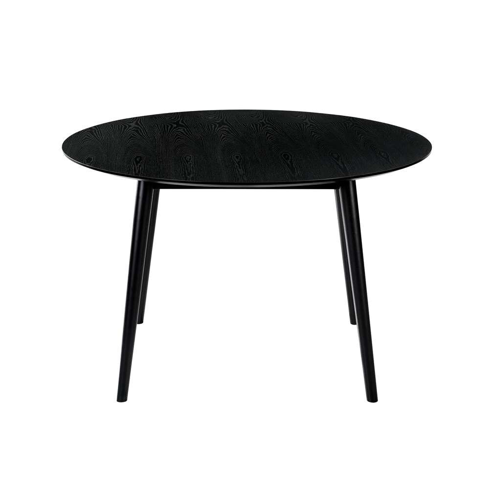 Armen Living - Arcadia 48in Round Dining Table in Black Wood - LCARDIBL48 veiw 2