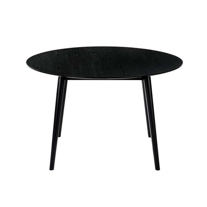 Armen Living - Arcadia 48in Round Dining Table in Black Wood - LCARDIBL48 veiw 2