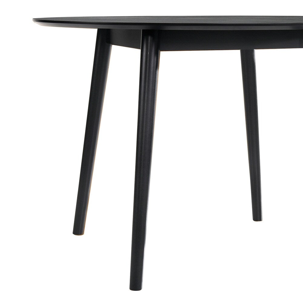 Armen Living - Arcadia 48in Round Dining Table in Black Wood - LCARDIBL48 veiw 4