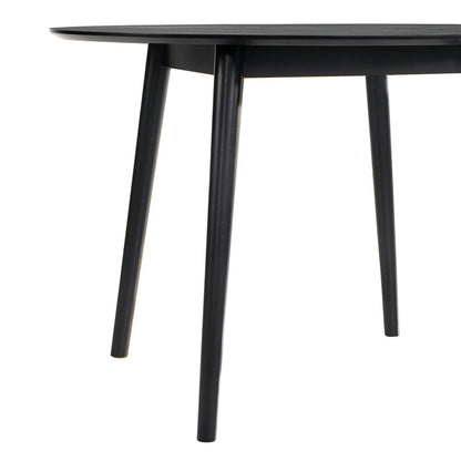 Armen Living - Arcadia 48in Round Dining Table in Black Wood - LCARDIBL48 veiw 4