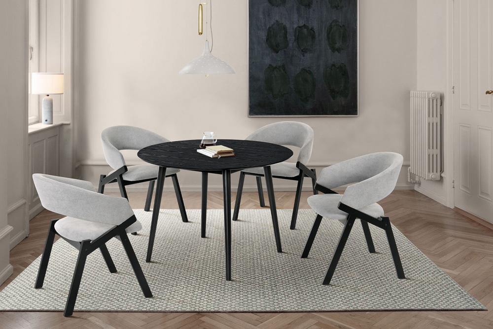 Armen Living Arcadia and Azalea Dining Set - Thumbnail 3