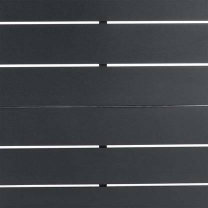 Armen Living - Argiope Outdoor Patio Round Coffee Table in Grey Aluminum  - 840254332560 veiw 4