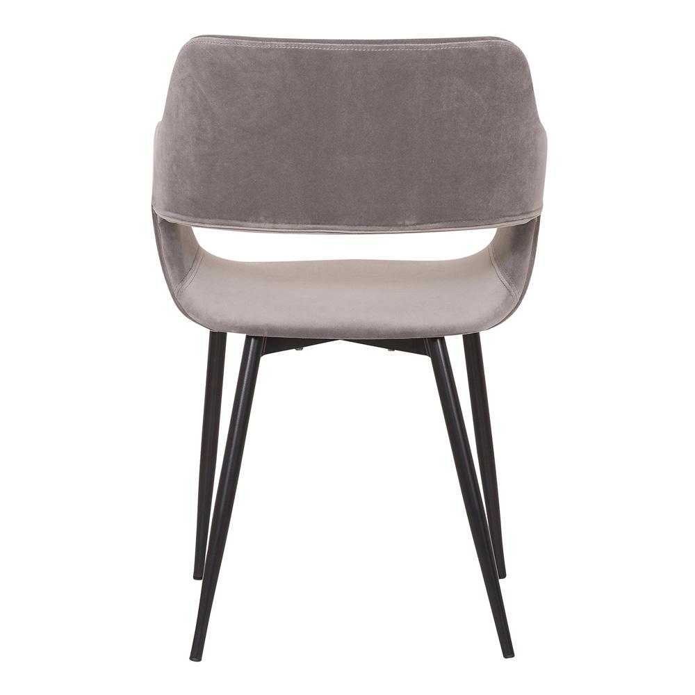 Armen Living - Ariana Mid-Century Gray Open Back Dining Accent Chair - LCARCHBLGR veiw 5