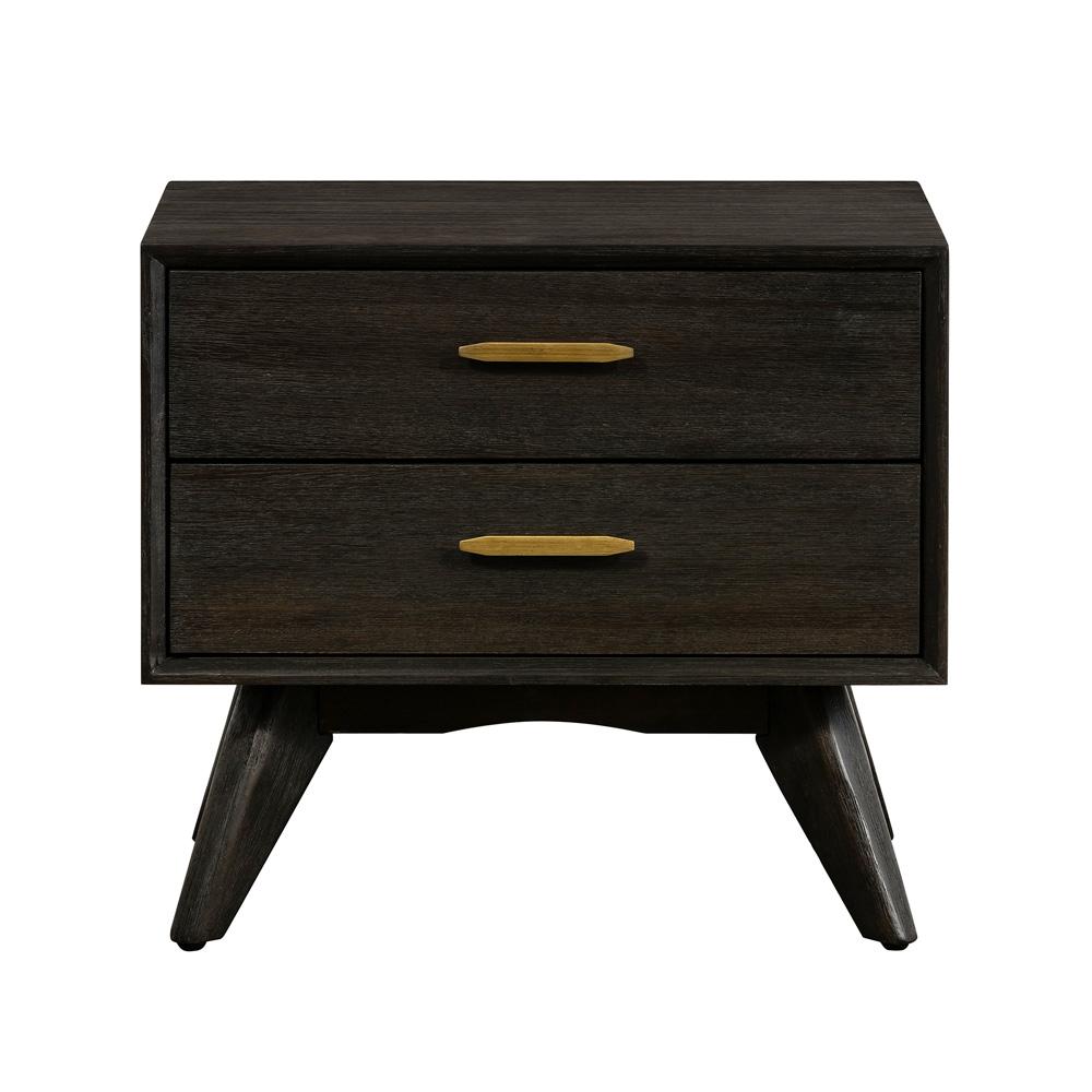 Armen Living - Baly 3 Piece Acacia Queen Loft Bed and Nightstands Bedroom Set - SETLFBDQN3A veiw 3