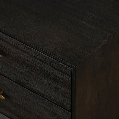 Armen Living - Baly Acacia Mid-Century 2 Drawer Night stand - LCLFLABR veiw 9