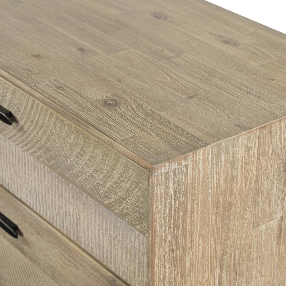 Armen Living - Baly Acacia Mid-Century Gray 6 Drawer Dresser - LCLFDRGR veiw 6