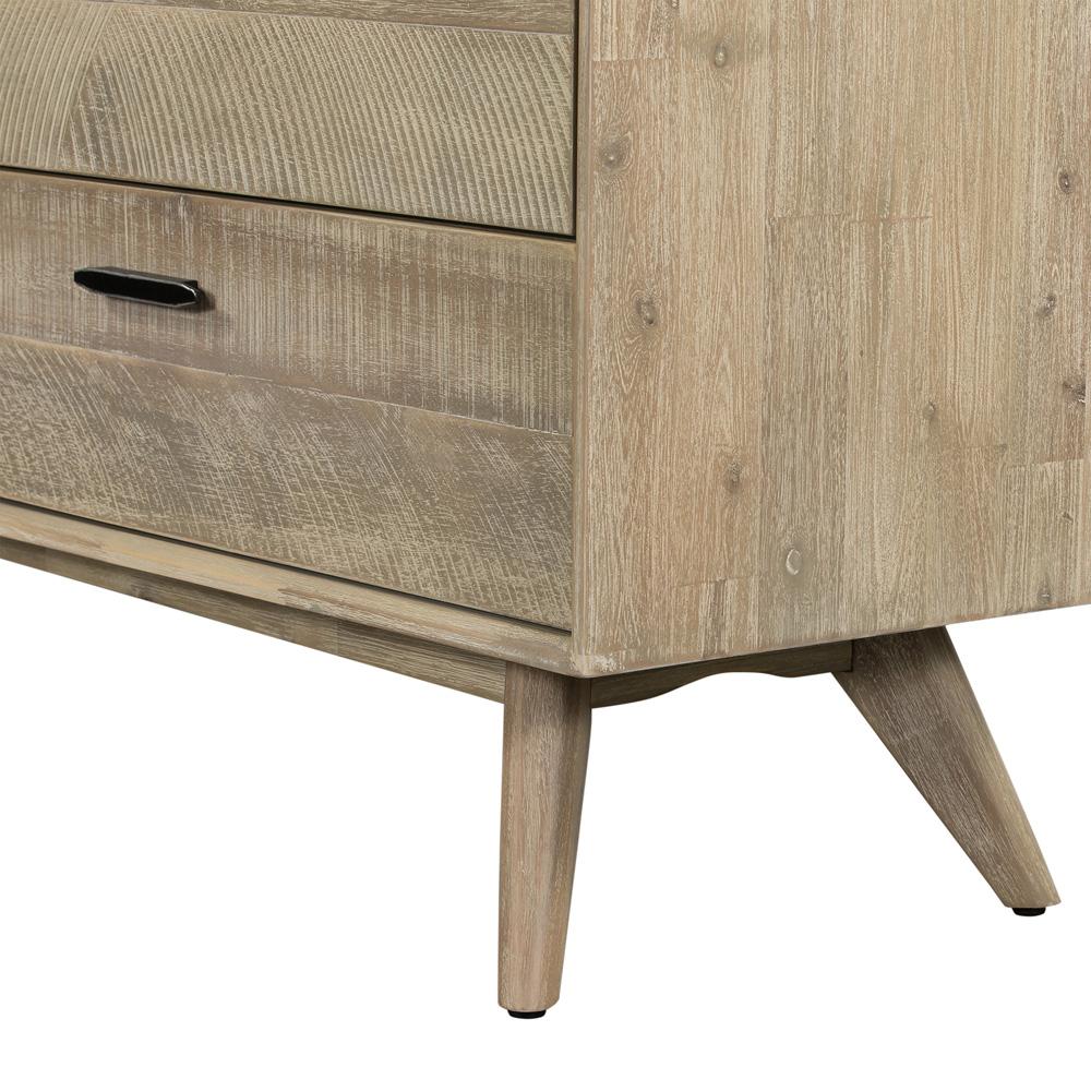 Armen Living - Baly Acacia Mid-Century Gray 6 Drawer Dresser - LCLFDRGR veiw 7