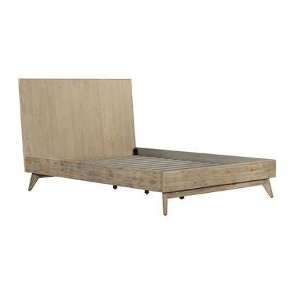 Armen Living - Baly Acacia Mid-Century Gray Sandblast Platform Queen Bed - LCLFBDGRQN veiw 1