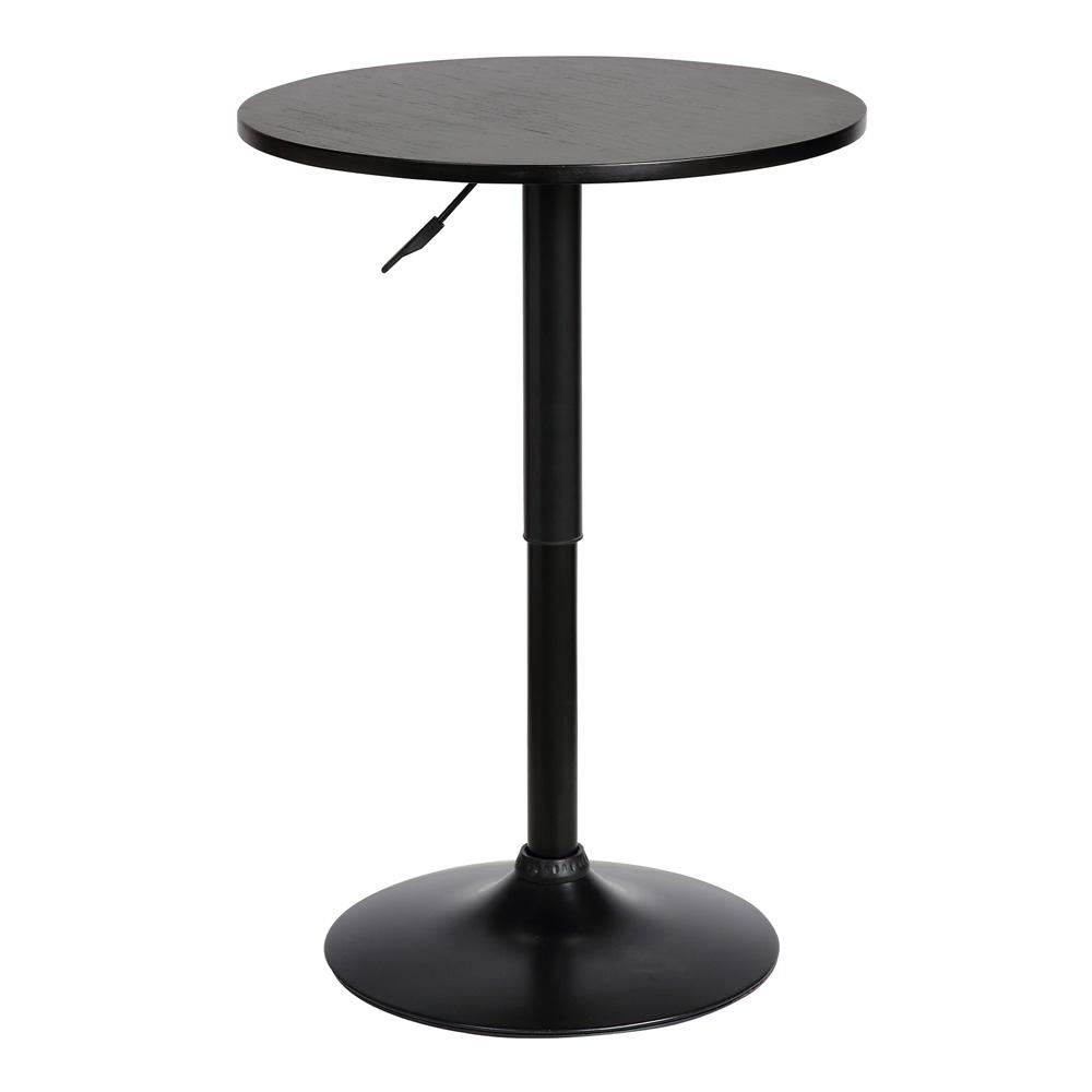 Armen Living - Bentley Adjustable Pub Table in Black Brushed Wood and Black Metal finish - LCBEPUBLK veiw 1