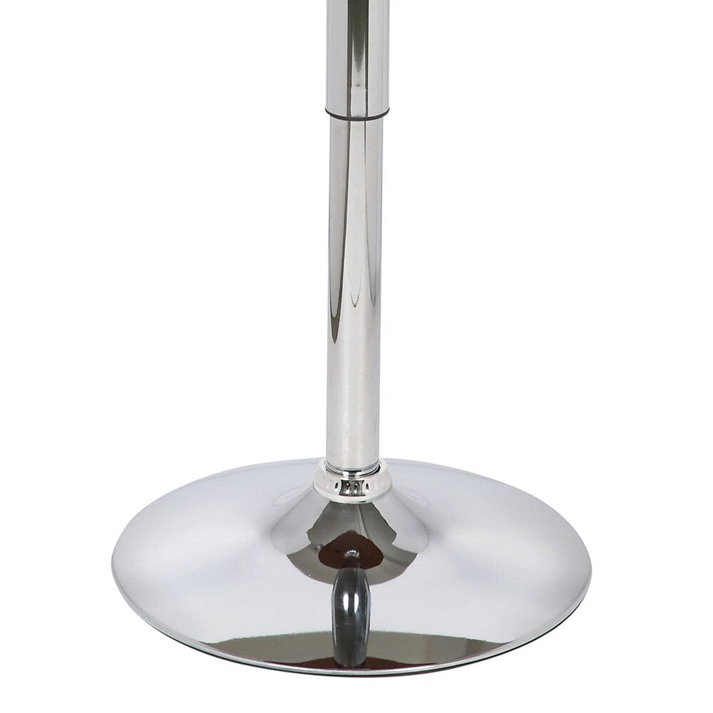 Armen Living - Bentley Adjustable Pub Table in Walnut Wood and Chrome finish - LCBEPUWA veiw 3