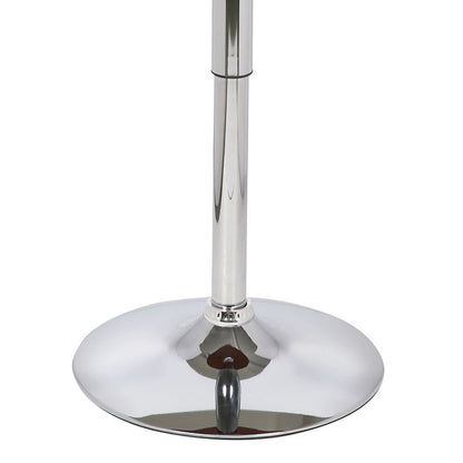Armen Living - Bentley Adjustable Pub Table in Walnut Wood and Chrome finish - LCBEPUWA veiw 3