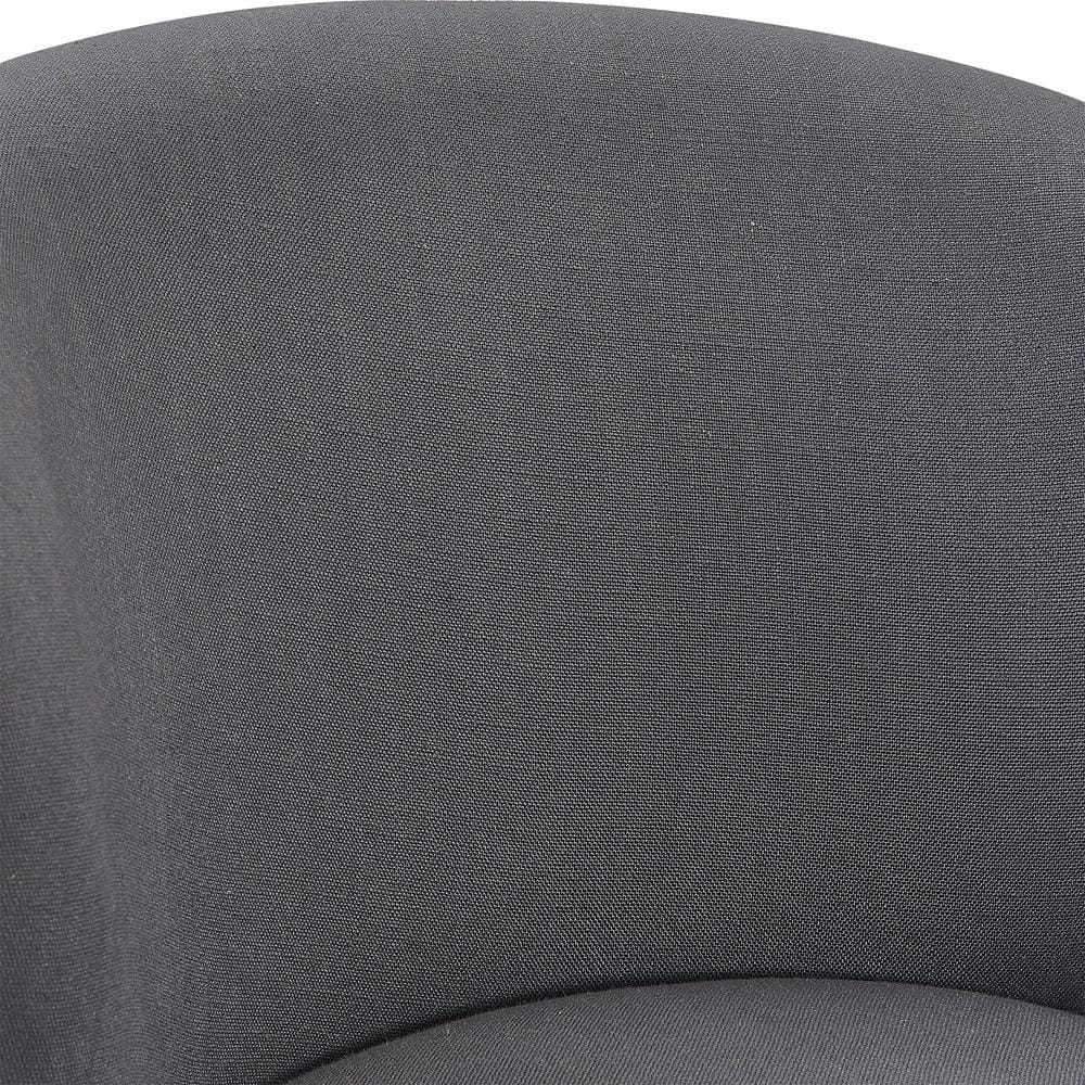 Armen Living - Brandy 30in Bar Height Swivel Grey Fabric and Espresso Wood Bar Stool - LCBDBAESGR30 veiw 7
