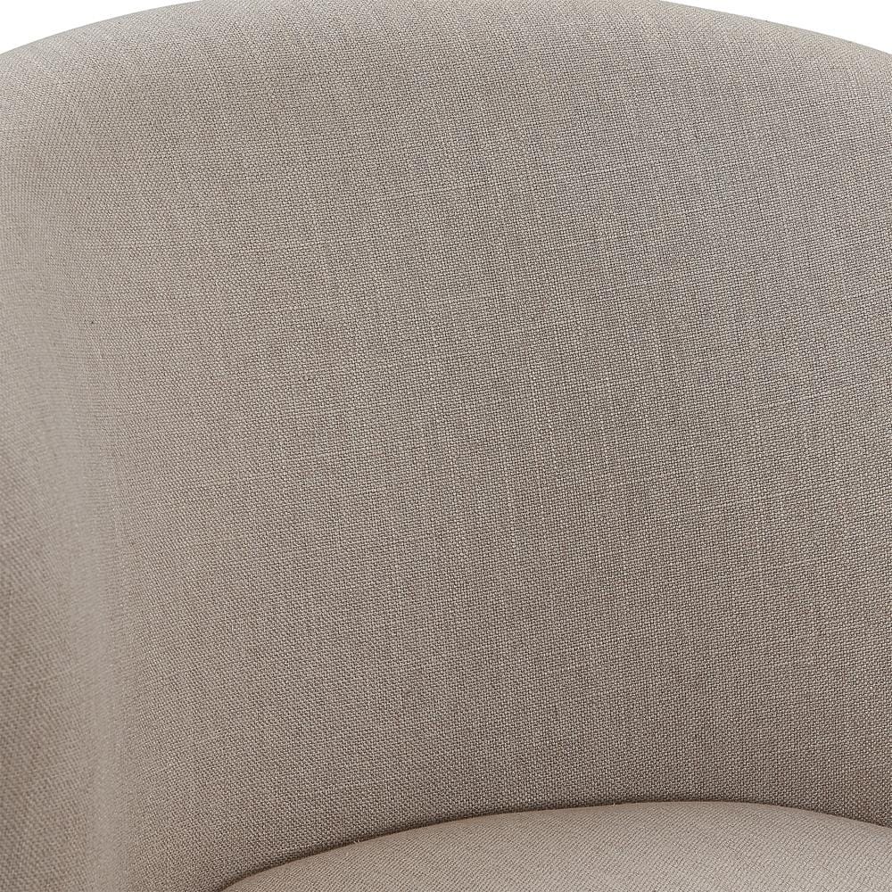 Armen Living - Brandy 30in Bar Height Swivel Tan Fabric and Espresso Wood Bar Stool - LCBDBAESTN30 veiw 7