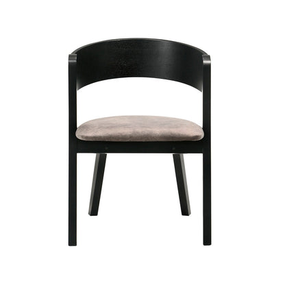 Armen Living - Cortina and Jackie 5 Piece Black Rectangular Dining Set - SETCODIBLK5E veiw 3